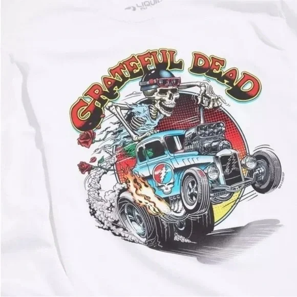 Urban Outfitters Grateful Dead Steal Your Hot Rod Motorhead Long Sleeve Tee - Picture 2 of 6